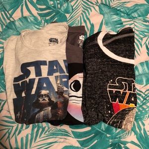 Lot of 3 Star Wars Tees (Practically New!)